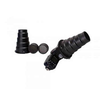 SGA-K9 Flash Diffuser Adapter Kit Accessories Barndoor/Snoot/Softbox/Honeycomb Universal Mount CA-SGU Speedlite for Canon Nikon