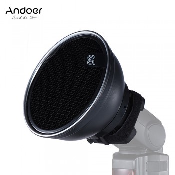 Andoer 5.9 (15cm) Silver Beauty Dish Diffuser Honeycomb for Neewer Canon Nikon Photography On-camera Flash Speedlite Speedlight