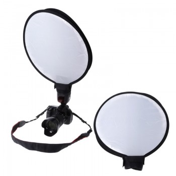 16/40cm Portable Soft Box Flash Diffuser Round Speedlite Dome For Canon Nikon 13#20