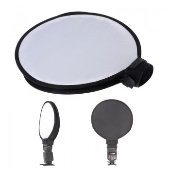 16/40cm Portable Soft Box Flash Diffuser Round Speedlite Dome For Canon Nikon 13#20