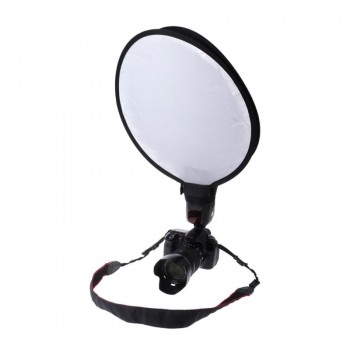 16/40cm Portable Soft Box Flash Diffuser Round Speedlite Dome For Canon Nikon 13#20