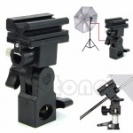 Hot Shoe Swivel Mount Photo Umbrella Holder Bracket B Flash Adapter Light Stand