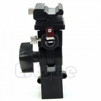 Hot Shoe Swivel Mount Photo Umbrella Holder Bracket B Flash Adapter Light Stand