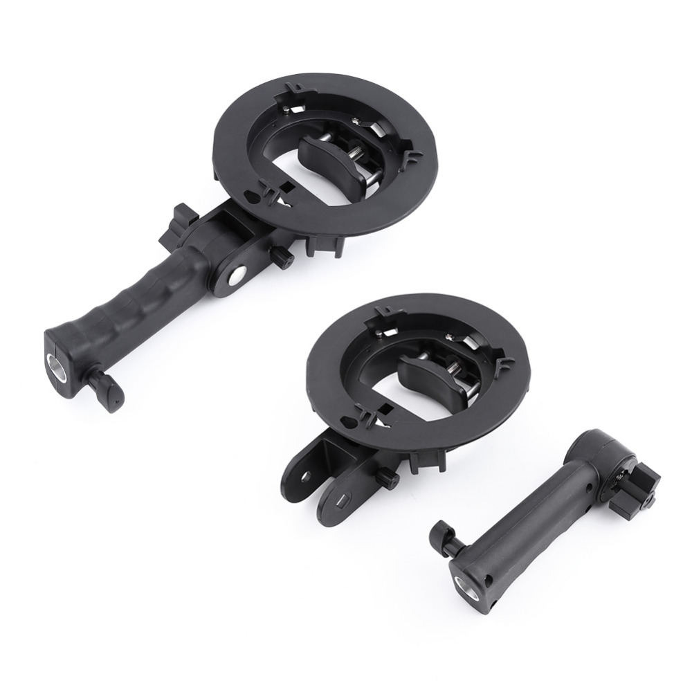 S-Type Flash Bracket + Handheld Grip Mount Holder Photo Accessories For Photo Cameras 4 Hot Shoes for Flash