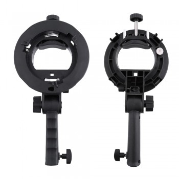 S-Type Flash Bracket + Handheld Grip Mount Holder Photo Accessories For Photo Cameras 4 Hot Shoes for Flash