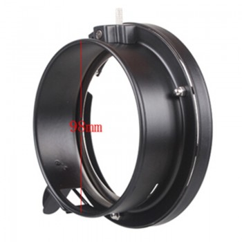 100% Original Godox Universal mini 98mm flash Mounts To Bowens Mount Ring Adapters Studio Strobe Godox 160W 250W 300W