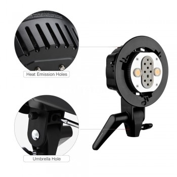 Godox AD-B2 Bowens Mount double tubes Light Head Bracket for AD200 Portable Flash Speedlite
