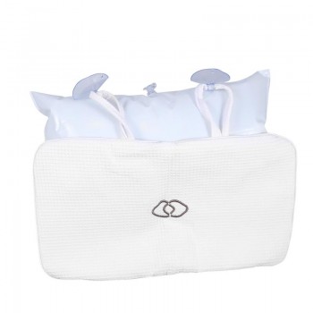 Bathroom Bath Pillow Built-in PVC Air Bags Portable Anti-slip Soft Neck Rest Suction Cup Spa Bath Cushion Bathtub Pillow