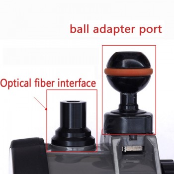 NiteScuba Diving flashlight ball adapter mount for Inon S2000 Z240 Strobe dive light adaptor Underwater Photography accessories