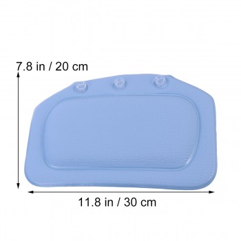 1pc Bathroom Bathtub Soft Spa Bath Pillow Bath Spa Neck Sponge Relaxing Headrest Waterproof Cushion With Suction Cups