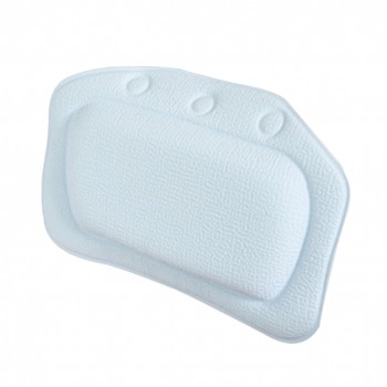 1pc Bathroom Bathtub Soft Spa Bath Pillow Bath Spa Neck Sponge Relaxing Headrest Waterproof Cushion With Suction Cups
