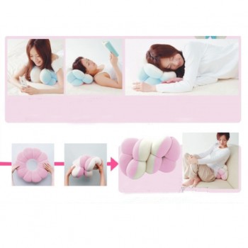 Soft Plush Breathable Flower Shaped Donut Ring Seat Cushion Office Chair Stool Couch Cushion Pillow