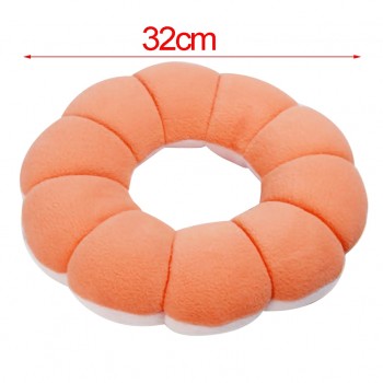 Soft Plush Breathable Flower Shaped Donut Ring Seat Cushion Office Chair Stool Couch Cushion Pillow