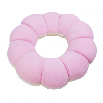 Soft Plush Breathable Flower Shaped Donut Ring Seat Cushion Office Chair Stool Couch Cushion Pillow