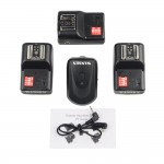 PT-04GY 4 Channels Wireless Remote Flash Trigger for Canon Nikon Pentax Olympus with Universal 1 Transmitteramp;2 Receivers