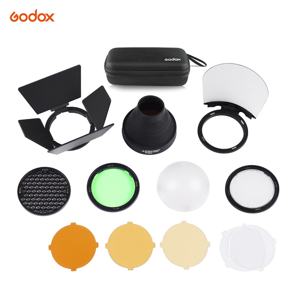 Godox AK-R1 Pocket Flash Light Accessories Kit for Godox H200R Round Flash Head AD200 Accessories Studio Flash Kit flash bracket