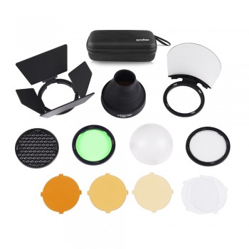 Godox AK-R1 Pocket Flash Light Accessories Kit for Godox H200R Round Flash Head AD200 Accessories Studio Flash Kit flash bracket