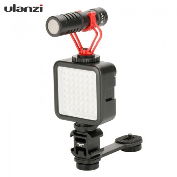 Ulanzi PT-3 Metal Extention Bar Flash Light Bracket with 3 Cold Shoe Mounts for Zhiyun for DJI for Feiyu Gimbals Accessories