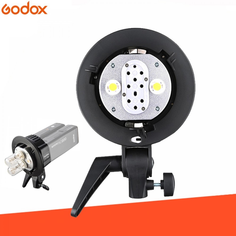 Godox WITSTRO AD-B2 AD200 Dual Power Flash Head Bowens Mount Double Tube Light Head Bracket for AD200 Flash Speedlite