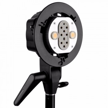 Godox WITSTRO AD-B2 AD200 Dual Power Flash Head Bowens Mount Double Tube Light Head Bracket for AD200 Flash Speedlite