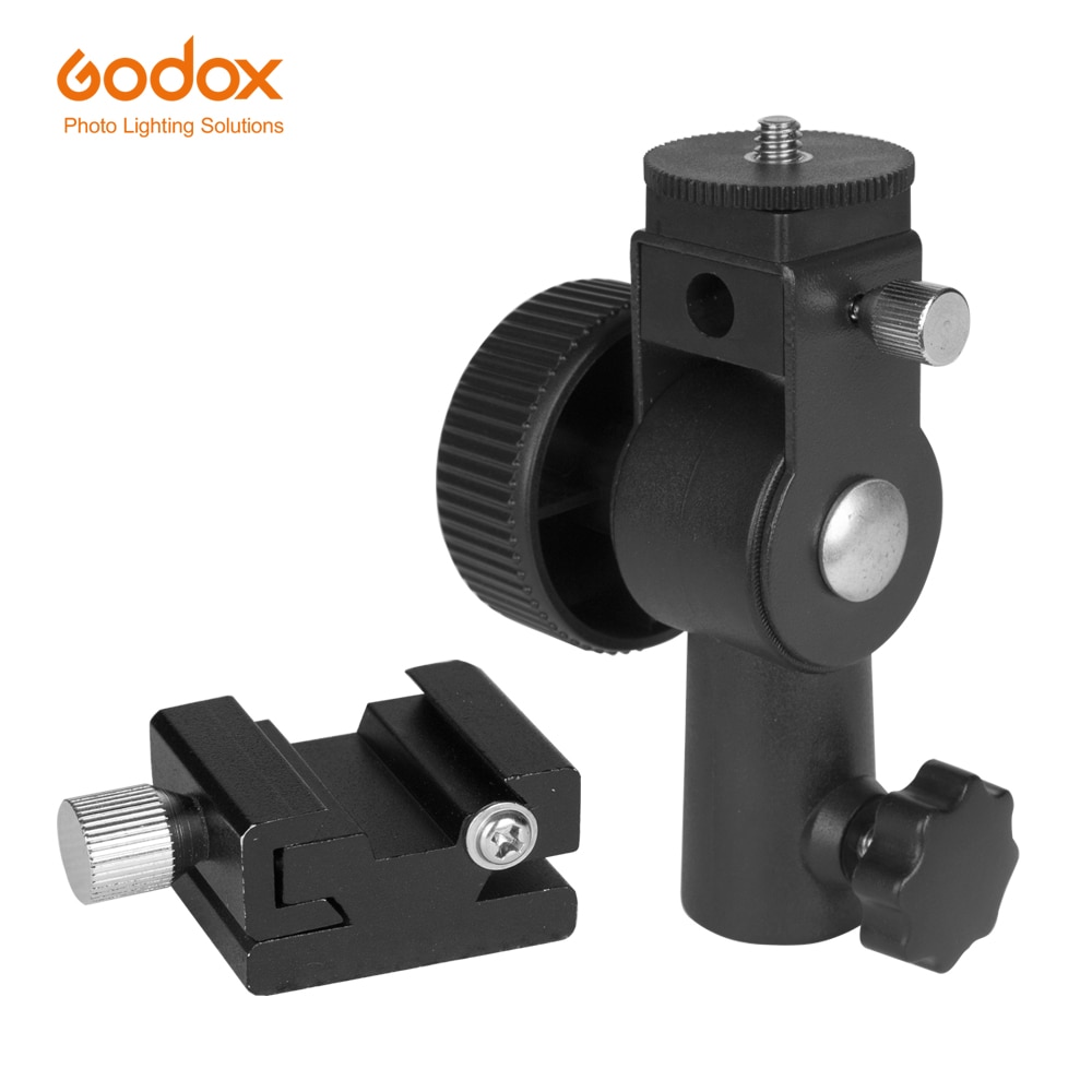 Godox Camera Flash Speedlite Mount Swivel Light Stand Bracket with Umbrella Reflector Holder for Camera DSLR
