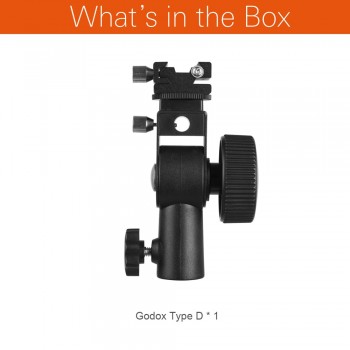 Godox Camera Flash Speedlite Mount Swivel Light Stand Bracket with Umbrella Reflector Holder for Camera DSLR
