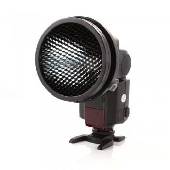 K9 CA-SGU Universal Mount Flash Adapter with SGA-CHC1010-3 HoneyComb Grid for Canon Nikon YongNuo Speedlite