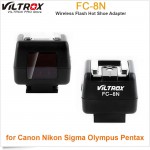 Viltrox FC-8N Wireless HotShoe Adapter Light control flash converter PC Sync Socket for Canon Nikon Pentax Yongnuo oloong flash