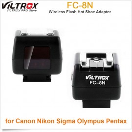 Viltrox FC-8N Wireless HotShoe Adapter Light control flash converter PC Sync Socket for Canon Nikon Pentax Yongnuo oloong flash