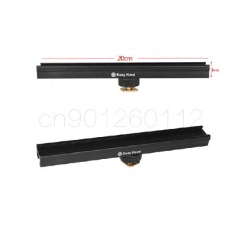 20cm Adjusttable 8 Rail 10cm Flash Bracket Hot Cold Shoe Extension for for Video Lights, Microphones or Monitors