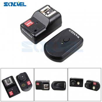 WanSen PT-16GY 16 Channels Wireless Flash Trigger Transmitter SET with 4 Receivers for Canon Nikon Pentax Olympus Yongnuo Sigma