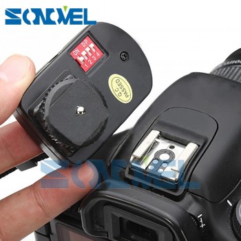WanSen PT-16GY 16 Channels Wireless Flash Trigger Transmitter SET with 4 Receivers for Canon Nikon Pentax Olympus Yongnuo Sigma