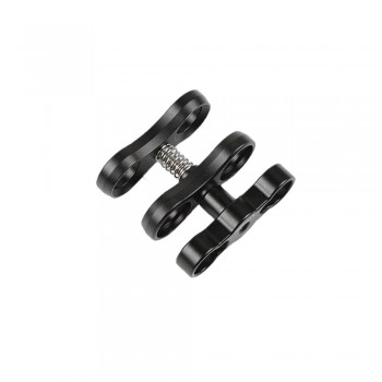 MINIFOCUS Dual Holes 1 Ball Clamp Mount for Diving Underwater photography Camera Housing Arm Video Light flashlight arms system