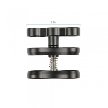 MINIFOCUS Dual Holes 1 Ball Clamp Mount for Diving Underwater photography Camera Housing Arm Video Light flashlight arms system