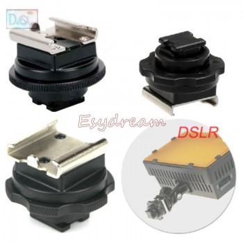 Silver Mini Standard Hot Cold Shoe Hotshoe Adapter Converter for Sony Active Interface Shoe DV Camcorder Mount