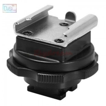 Silver Mini Standard Hot Cold Shoe Hotshoe Adapter Converter for Sony Active Interface Shoe DV Camcorder Mount