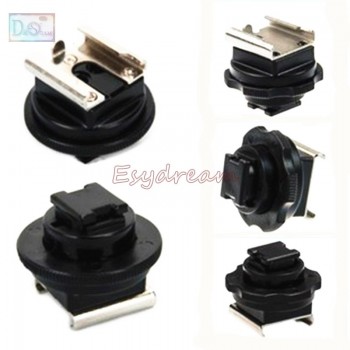 Silver Mini Standard Hot Cold Shoe Hotshoe Adapter Converter for Sony Active Interface Shoe DV Camcorder Mount