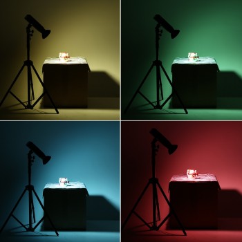 Godox AD-M Standard Reflector Cover with 5 Color Filter Gels for Godox AD200 AD360 AD360II AD180