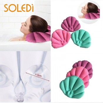 Bathroom Pillow Inflatable Bath Relax Spa Pillow Head Back Neck Cushion Bathtub Relaxing Inflatable Bath Pillow Comfortable