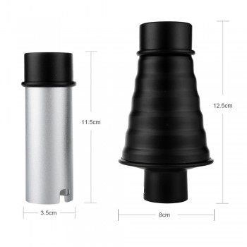 Godox AD-S9 Aluminum Alloy Camera Flash Conical Studio Snoot with Honeycomb Grid for Witstro AD200 AD180 AD360 Flash Speedlite