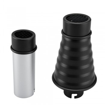 Godox AD-S9 Aluminum Alloy Camera Flash Conical Studio Snoot with Honeycomb Grid for Witstro AD200 AD180 AD360 Flash Speedlite