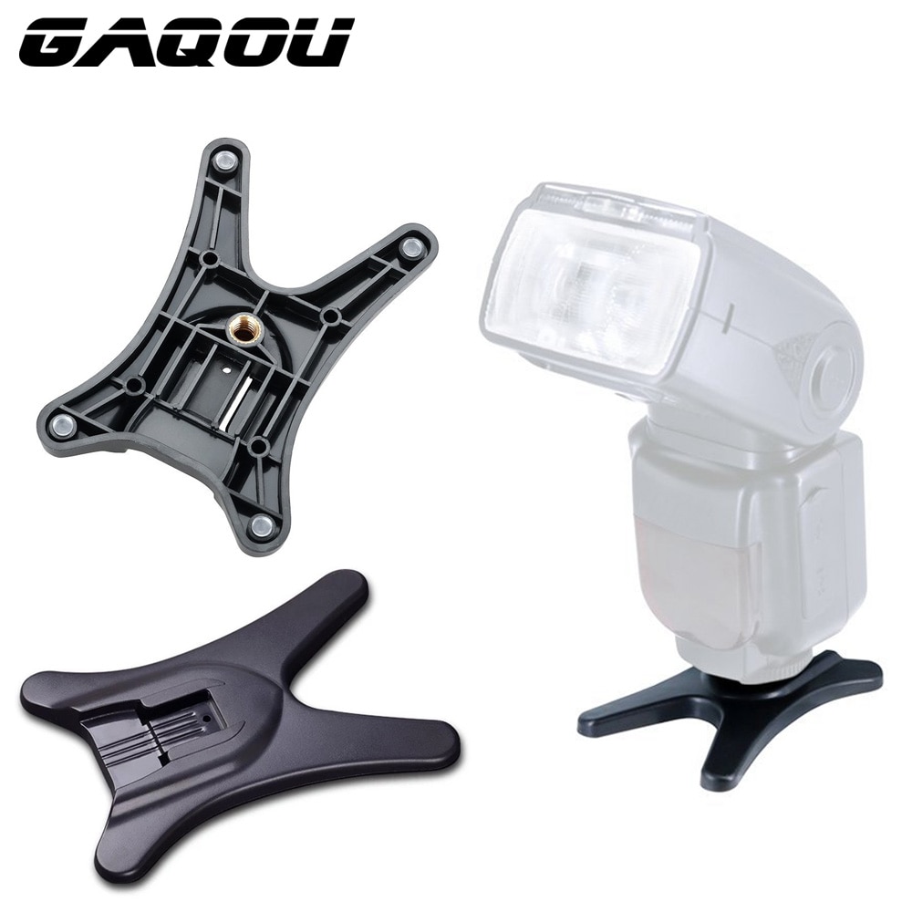 GAQOU Flash Stand Speedlite Stand Camera Hot Shoe Flash Stand with 1/4 Metal Tripod Thread for Canon Nikon Flash Speed light
