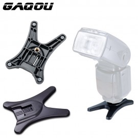 GAQOU Flash Stand Speedlite Stand Camera Hot Shoe Flash Stand with 1/4 Metal Tripod Thread for Canon Nikon Flash Speed light