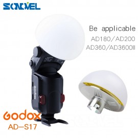 Flash Accessories Godox AD-S17 Wide Angle Soft Focus Shade Diffuser hemispherical compensation for Speedlite Flash AD180 AD360
