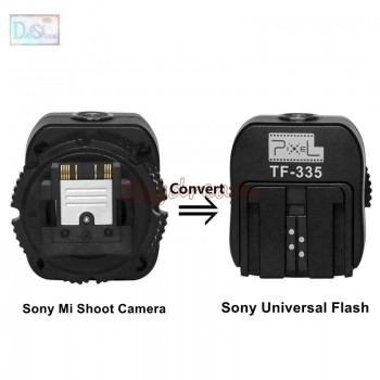 Pixel TF-335 TTL Hot Shoe Adapter for Sony Universal Flash to New Multi-Interface Camera A9 A7 NEX6 A6500 A6400 A6300 A58 A77II