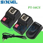 WanSen PT-16GY 16 Channels Wireless Flash Trigger Transmitter SET with 2 Receivers for Canon Nikon Pentax Olympus Yongnuo Sigma
