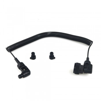 Sync Cord Optic Fiber Cable for Seafrogs Meikon Underwater Strobe 1m Female and Male Interface Diving Lighting System Accessory