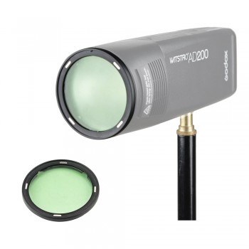Godox AK-R1 Barn Door, Snoot, Color Filter, Reflector, Honeycomb, Diffuser Ball Kits for Godox AD200 and H200R Round Flash Head