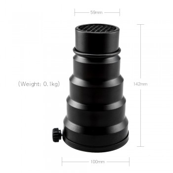 GODOX SN-02 Universal Mount Snoot Honeycomb Professional for Studio Flash Godox K-150A K-180A 250SDI 300SDI E250 E300