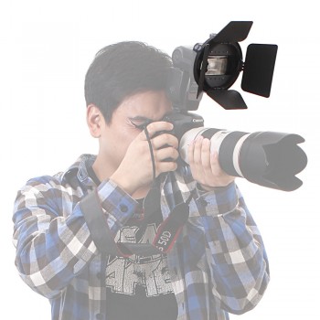 K9 Flash Accessory CA-SGU Universal Mount Flash Adapter with Barndoor SGA-BD4 for Canon Nikon YongNuo Speedlite